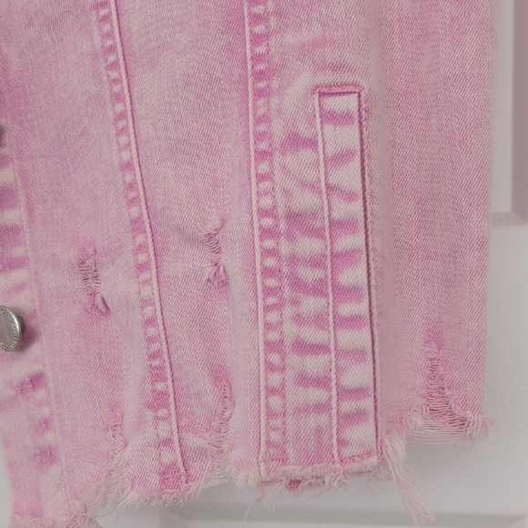 Pink Denim Vest - Picture 4 of 4